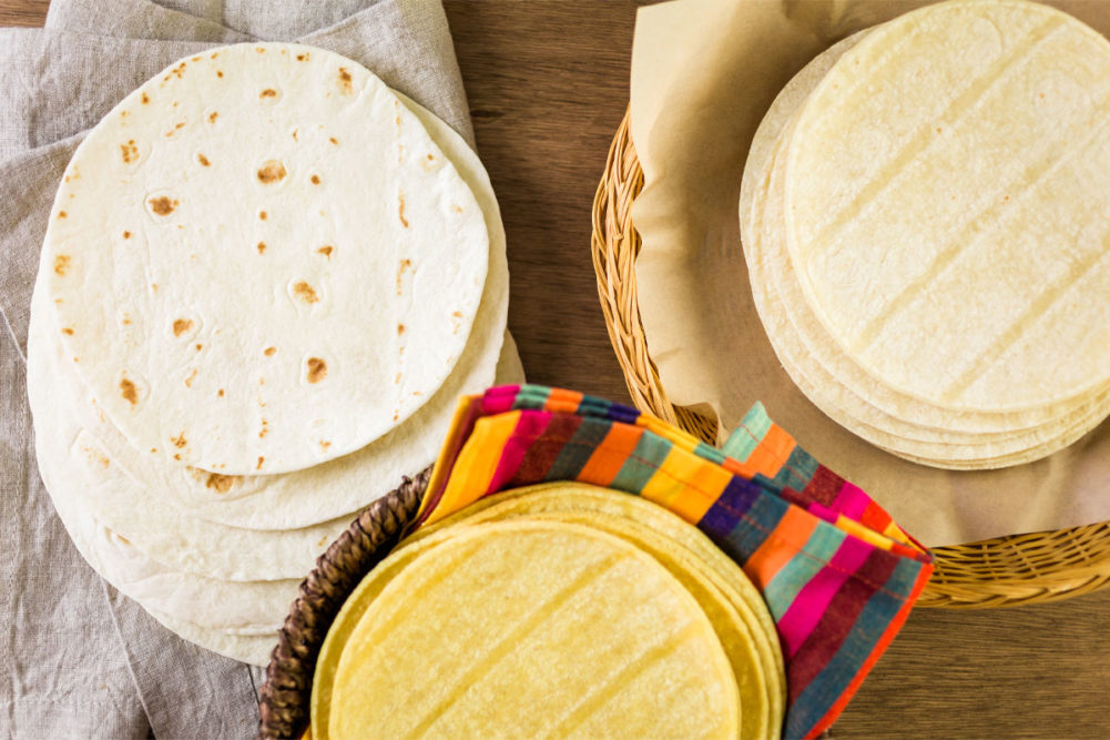 Corn tortillas. 