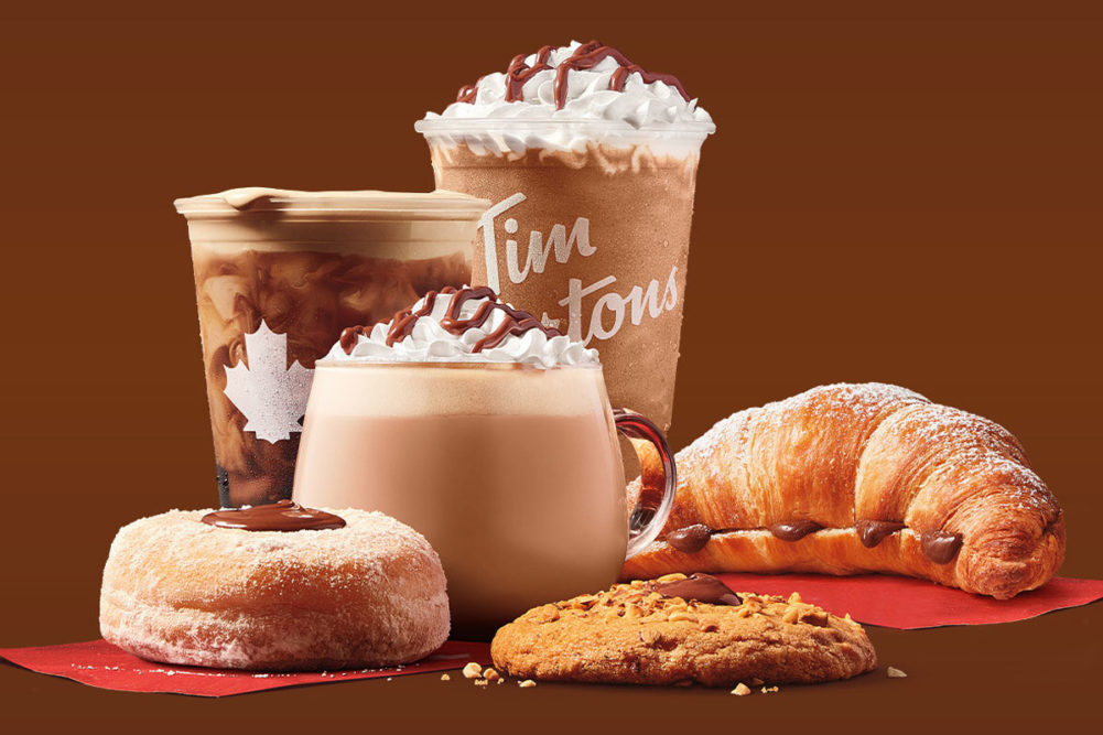 Tim Hortons fall products.