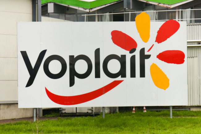 Yoplait Yogurt sign. 