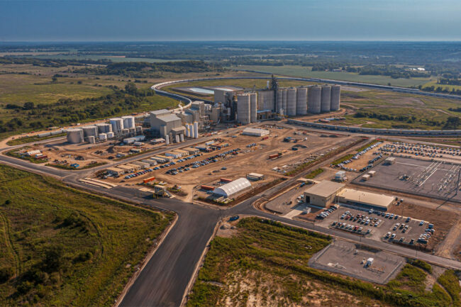 Aerial short of Bartlett facility. 