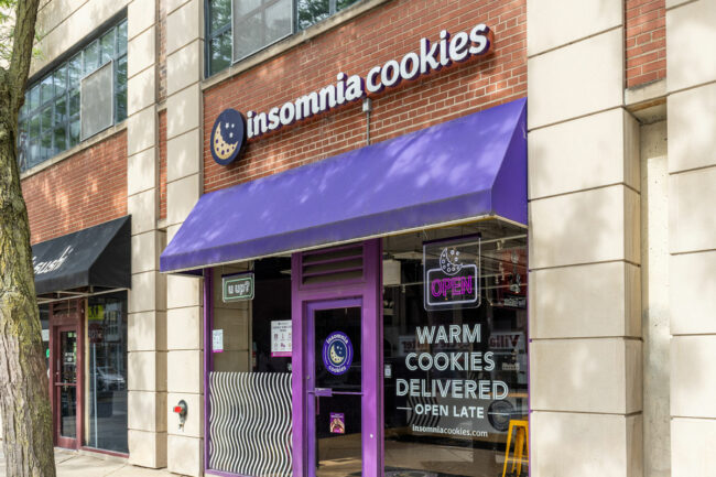 Insomnia Cookies storefront.