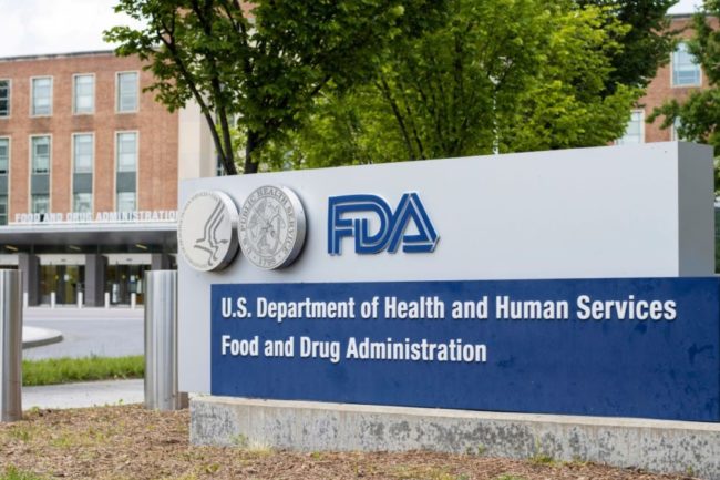 FDA headquarters sign.