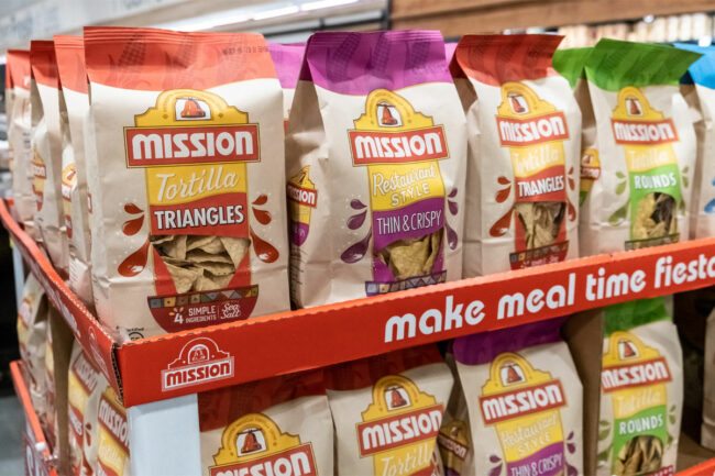 Mission tortilla chips. 