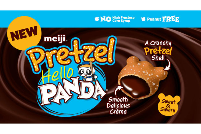 Product shot of Hello Panda pretzels. 