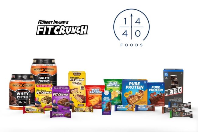 Assortment of FitCrunch products. 