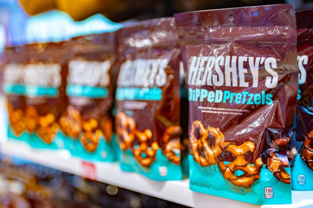 Hershey dipped pretzels. 