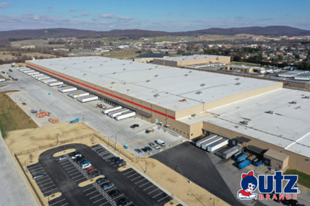 Aerial shot of Utz Rice Distribution Center.