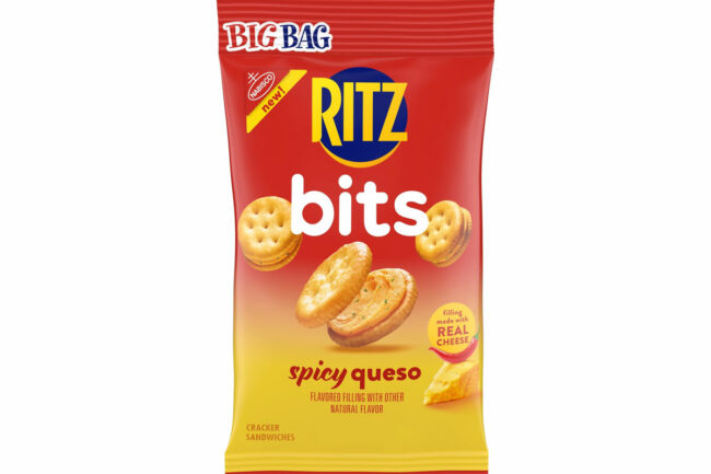 Product shot for Ritz Bitz Spicy Queso. 