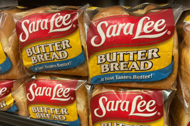 Loaves of Sara Lee bread. 