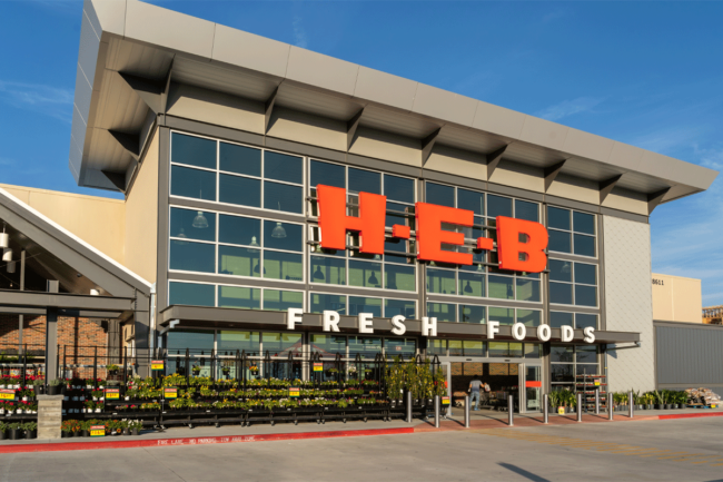 H-E-B grocery store. 