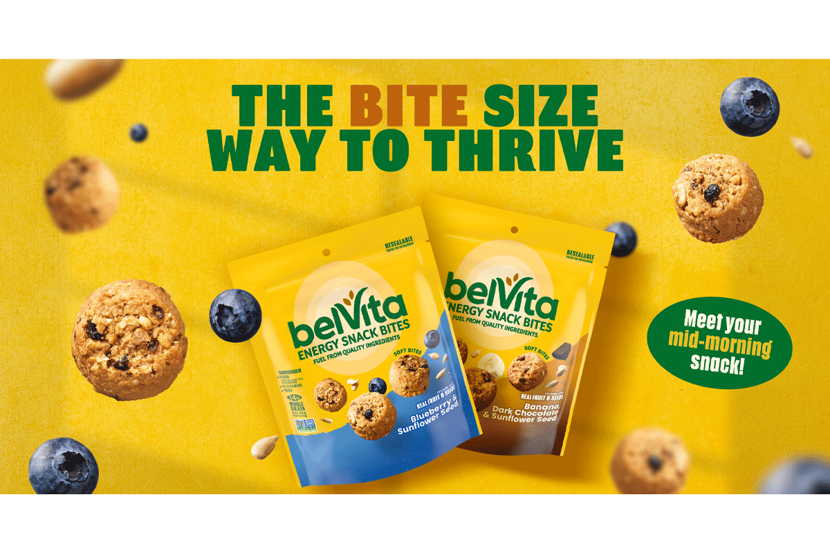 Product shot for the new belVita Energy Snack Bites. 