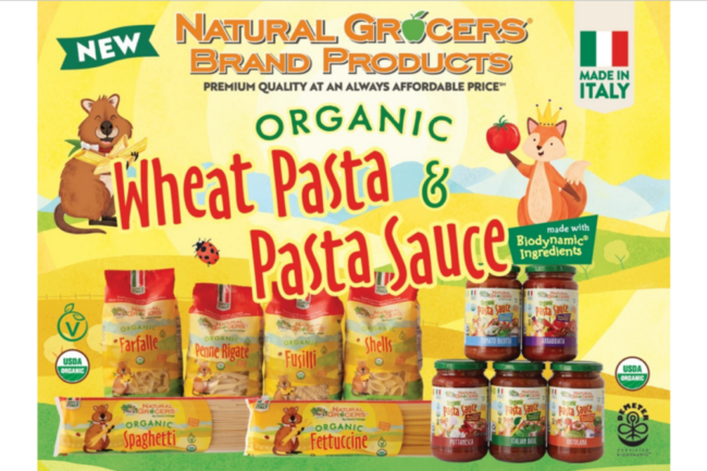 Natural Grocers pasta sauces. 