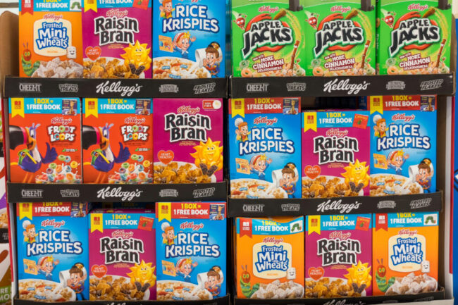 WK Kellogg cereals. 