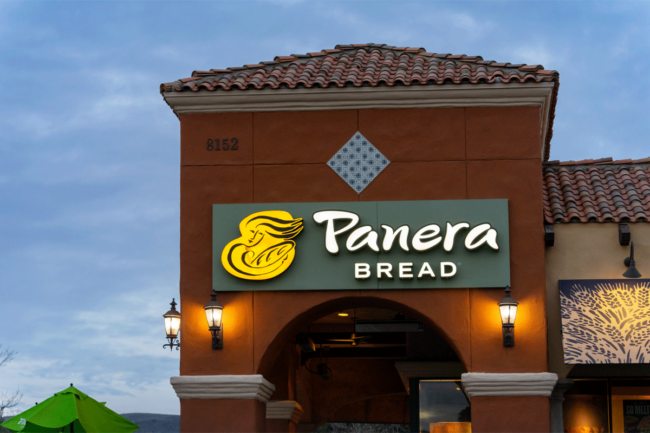 Panera Bread storefront. 