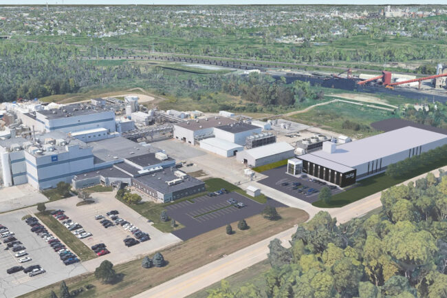 Aerial shot of new IFF facilities. 