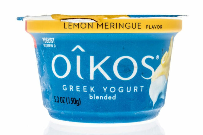 Oikos yogurt. 