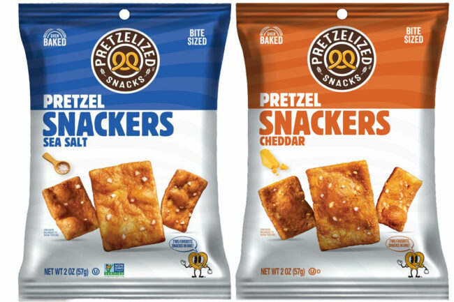 Pretzelized Snackers in two flavors. 