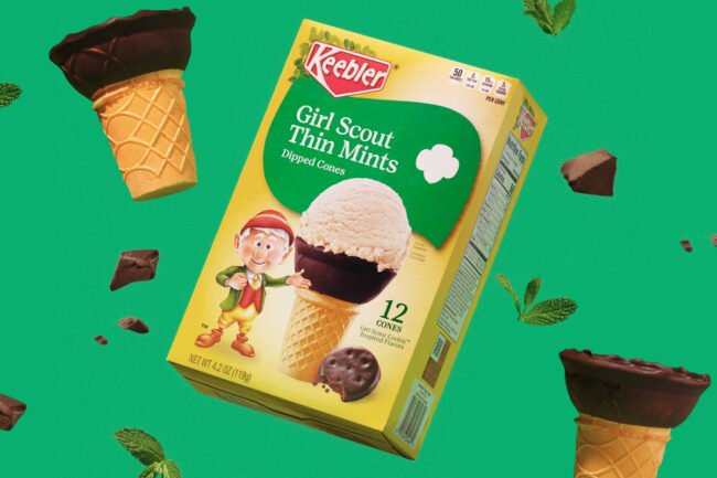 Keebler Girl Scout Thin Mints Dipped Cones